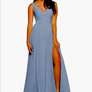 Dusty Blue prom/bridesmaid/evening dress